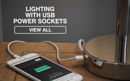 Lighting with USB power socket